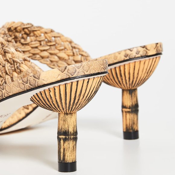 Cult Gaia KAL SANDAL CANARY Yellow/Brown SD1808SK Size 9 Women's Sandals - Picture 2 of 4